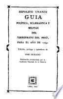 Guía política, eclesiástica y militar del Vireynato del Perú