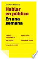 Libro Hablar en público en una semana