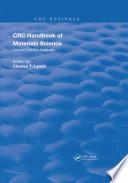 Libro Handbook of Materials Science