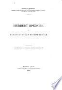 Herbert Spencer y sus doctrinas sociológicas