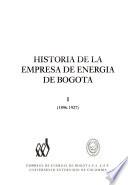 Historia de la Empresa de Energía de Bogotá: 1896-1927