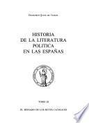 Historia de la literatura política en las Españas: El reinado de los reyes católicos