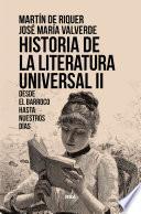 Libro Historia de la literatura universal II