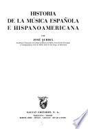 Historia de la música española e hispano-americana