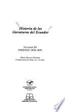 Historia de las literaturas del Ecuador: Literatura de la República, 1830-1895