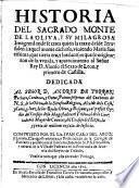 Historia del Sagrado Monte de la Oliva y su milagrosa Imagen
