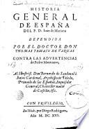 Historia general de España del P.D. Iuan de Mariana