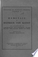 Homenaje a Heinrich von Kleist
