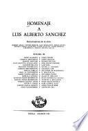 Homenaje a Luis Alberto Sánchez