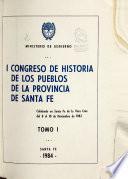 I Congreso de Historia de los Pueblos de la Provincia de Santa Fe