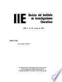 IIE, Revista del Instituto de Investigaciones Educativas