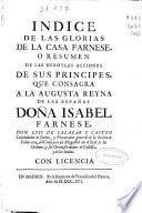 Indice de las glorias de la casa Farnese