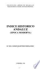 Indice histórico andaluz (época moderna)