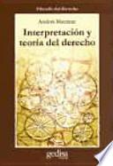 Libro Interpretación y teoría del derecho