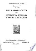 Introducción a la literatura mexicana e ibero-americana