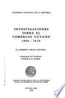 Investigaciones sobre el comercio cuyano, 1800-1830