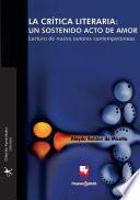 Libro La crítica literaria