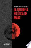 Libro La filosofía política de Marx