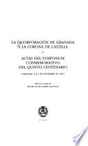 La incorporación de Granada a la Corona de Castilla