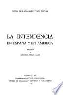La intendencia en España y en América