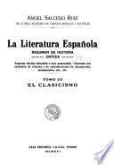 La literatura española: El clasicismo