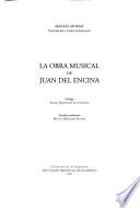 La obra musical de Juan del Encina