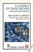 Libro La patria en tono menor