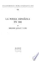 La poesía española en 1961