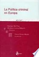 Libro La política criminal en Europa