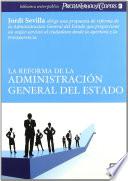 Libro La reforma de la administración general del Estado