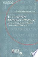 Libro La solidaridad : beneficencia y programas