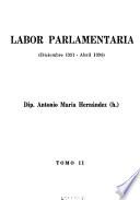 Labor parlamentaria : Diciembre 1991-Abril 1994