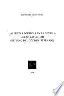 Libro Las justas poéticas en la Sevilla del Siglo de Oro