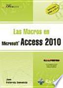 Libro Las Macros en Access 2010