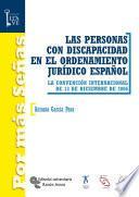 Libro Las personas con discapacidad en el ordenamiento jurídico español