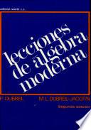 Libro Lecciones de álgebra moderna