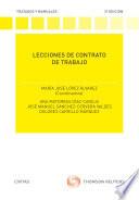 Libro Lecciones de contrato de trabajo