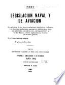 Legislación naval y de aviación