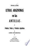 Letras argentinas en las Antillas