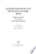 Letters and Society in Fifteenth-century Spain