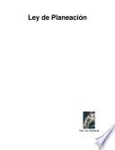 Libro Ley de Planeación