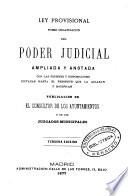 Ley Provisional sobre Organización del Poder Judicial