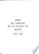 Libro de Cabildos de la ciudad de Quito