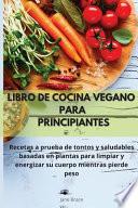 Libro de cocina vegano para principiantes