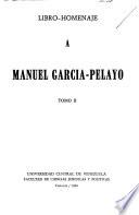 Libro-homenaje a Manuel García-Pelayo