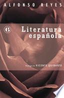 Libro Literatura española