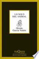 Libro Lo solo del animal