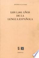 Libro Los 1001 años de la lengua española