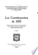 Los constituyentes de 1925