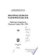 Malvinas, Georgias y Sandwich del Sur: pt.1-2. Diplomacia Argentina en Naciones Unidas 1986-1990